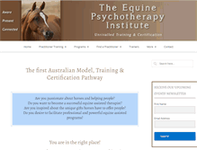 Tablet Screenshot of equinepsychotherapy.net.au